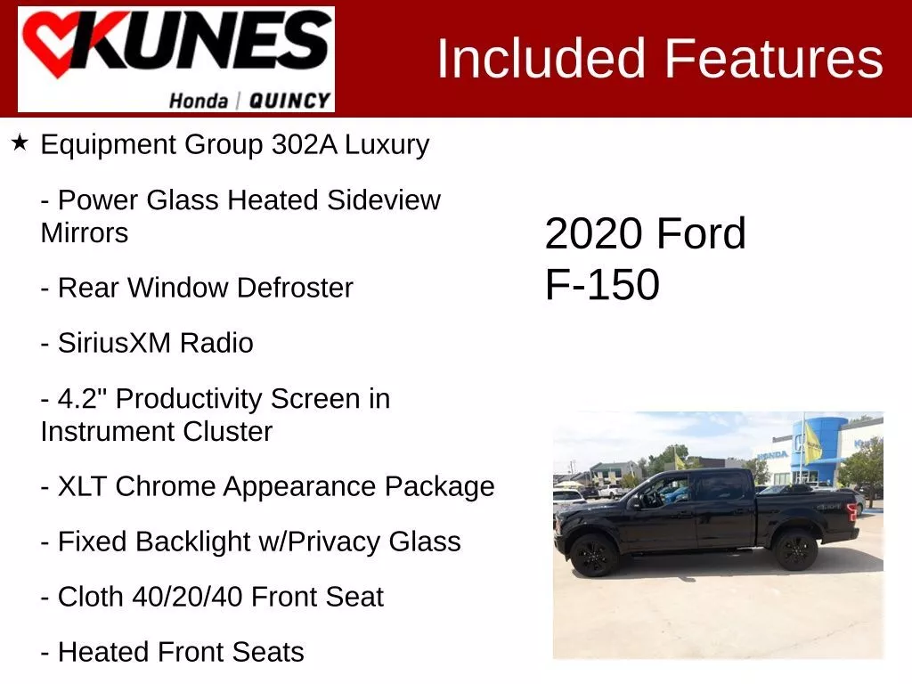 Used 2020 Ford F-150 XLT with VIN 1FTEW1EP3LFB70693 for sale in Quincy, IL