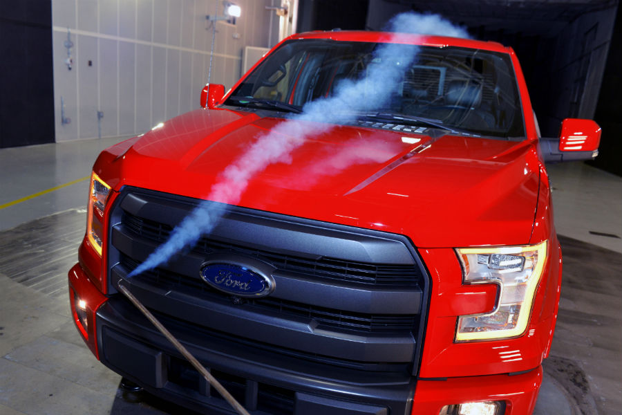 Ford F-150 in new Ford wind tunnel_o