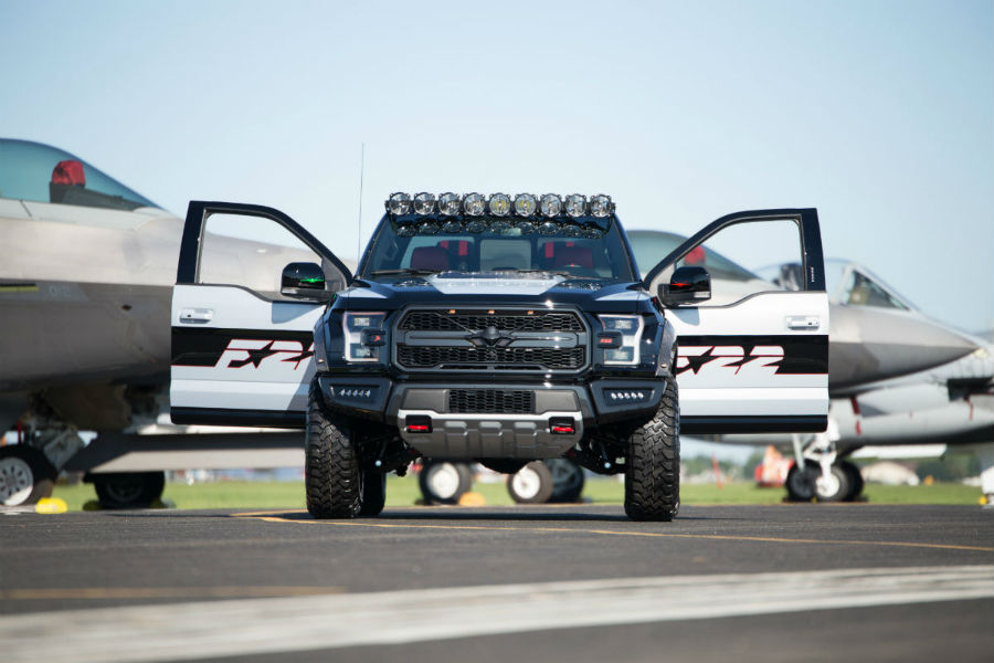 Ford F-22 F-150 Raptor front exterior doors open_o