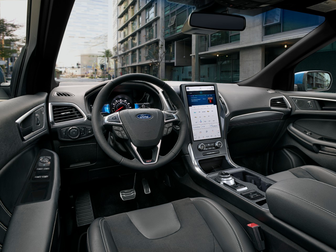 Shot of Steering Wheel of 2024 Ford Edgee