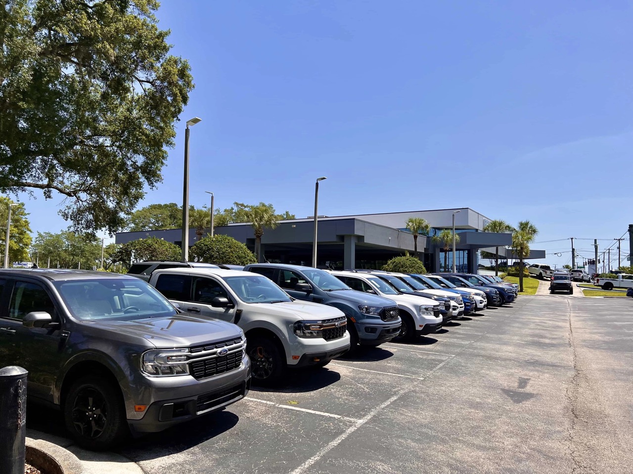 Row of Ford Mavericks at Brandon Ford