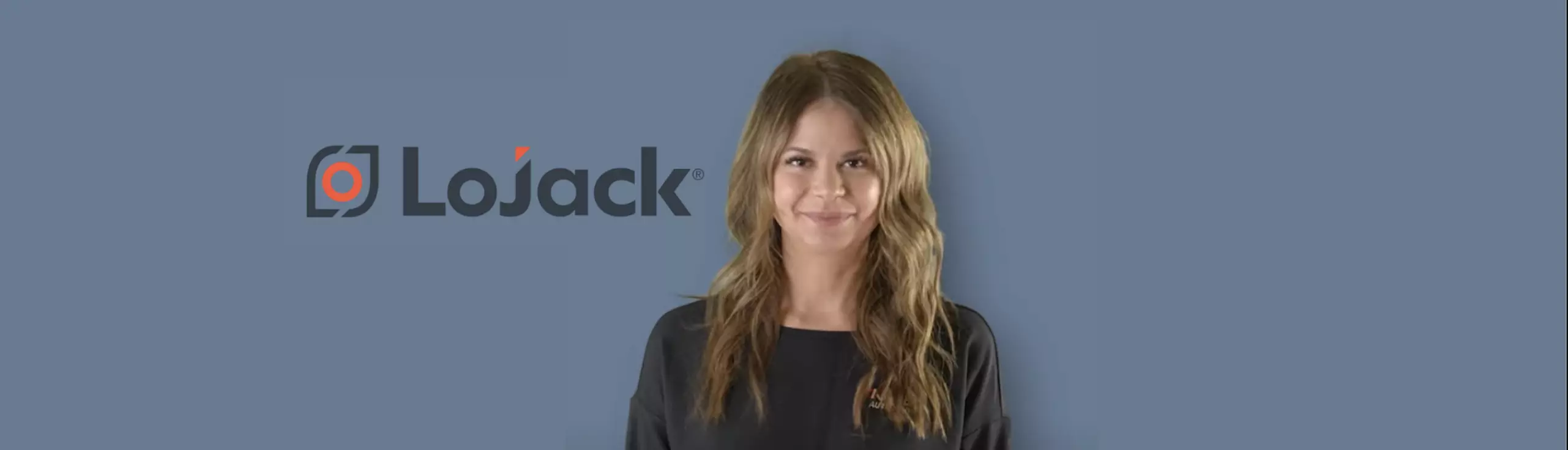 LoJack Logo next to smiling women