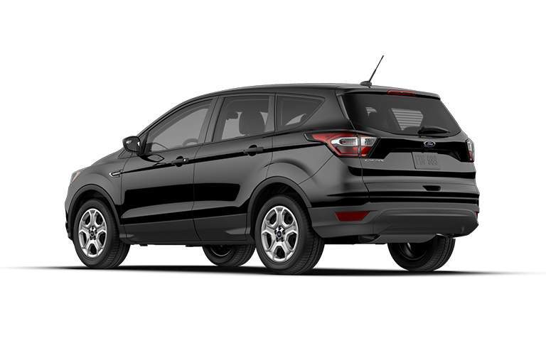 rear view of a black 2018 Ford Escape