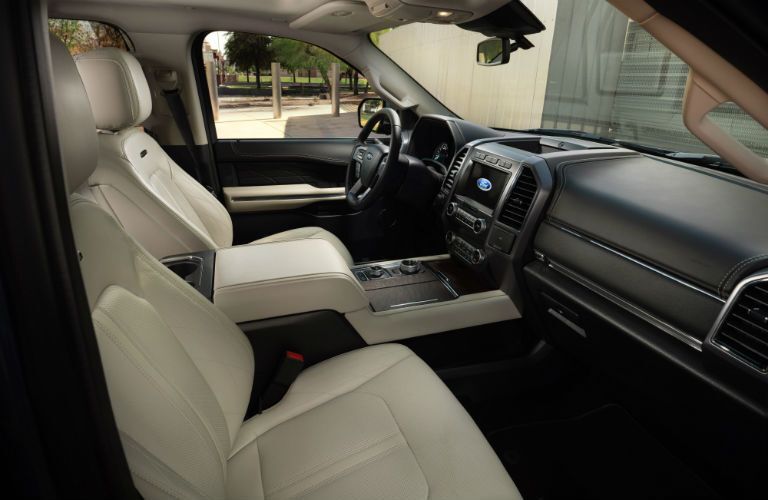 front interior of a 2021 Ford Expedition Platinum