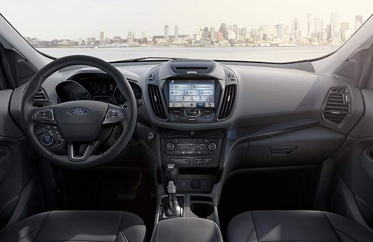 2017 Ford Escape front interior driver dash and infotainment system