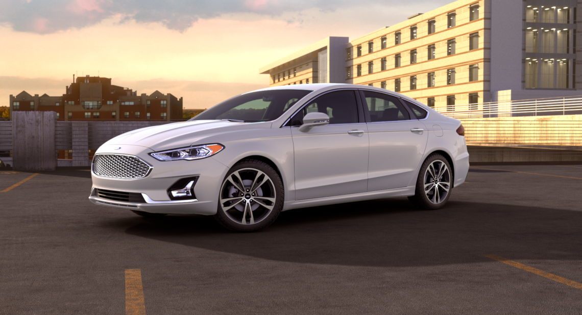 2019 Ford Fusion White Platinum Exterior Color