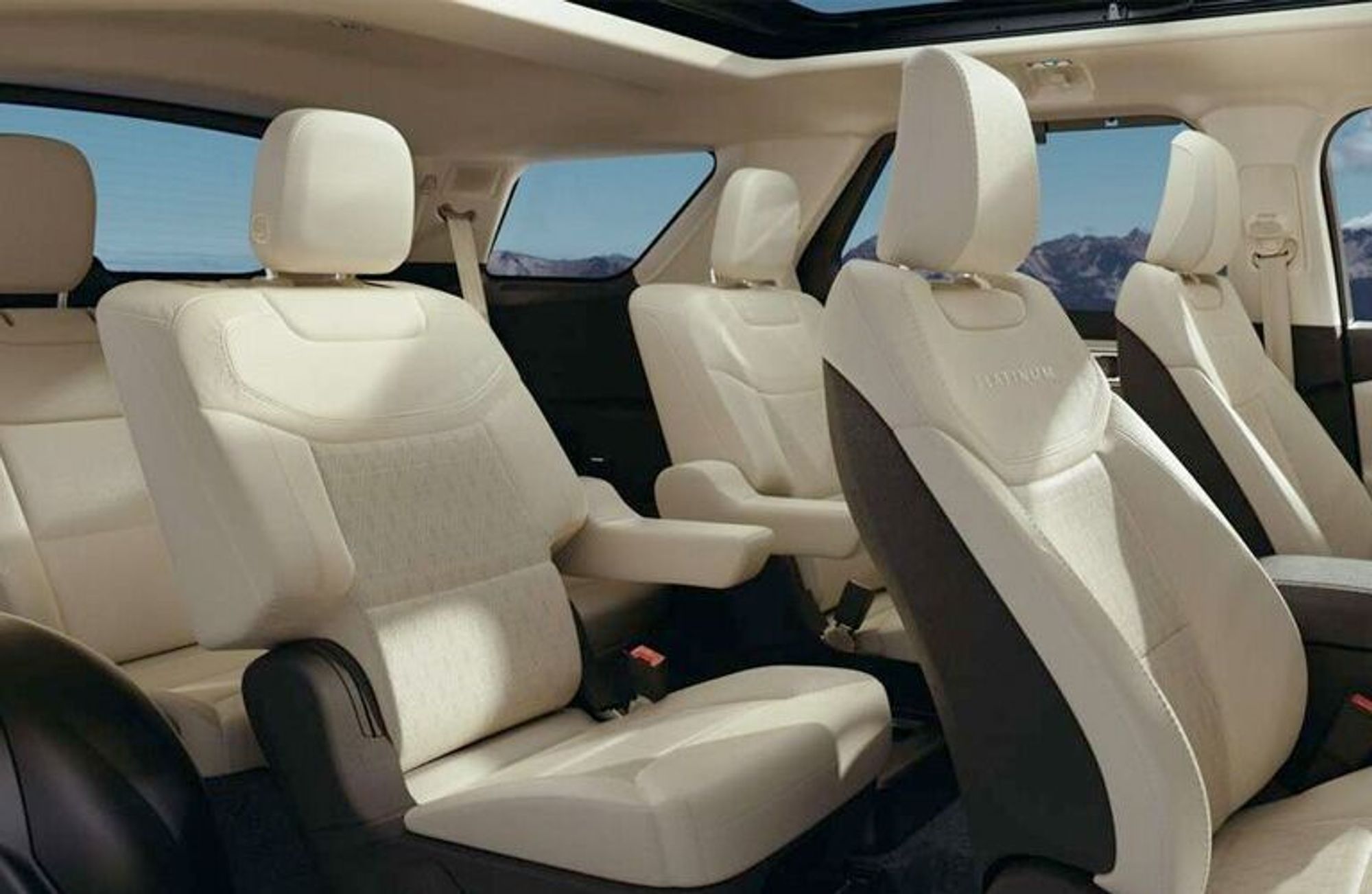 Interior of the Ford Explorer platinum