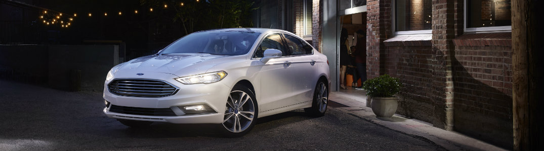 2017 Ford Fusion front white