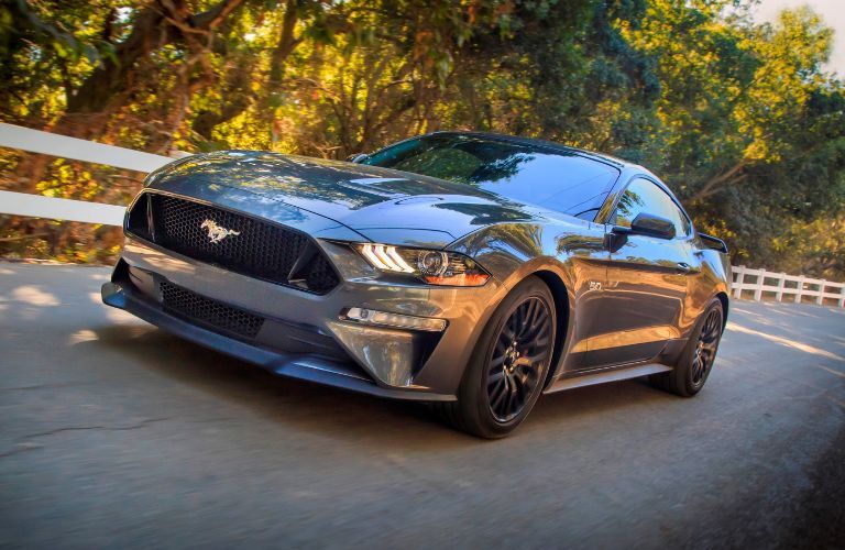 Gray 2020 Ford Mustang Front Exterior