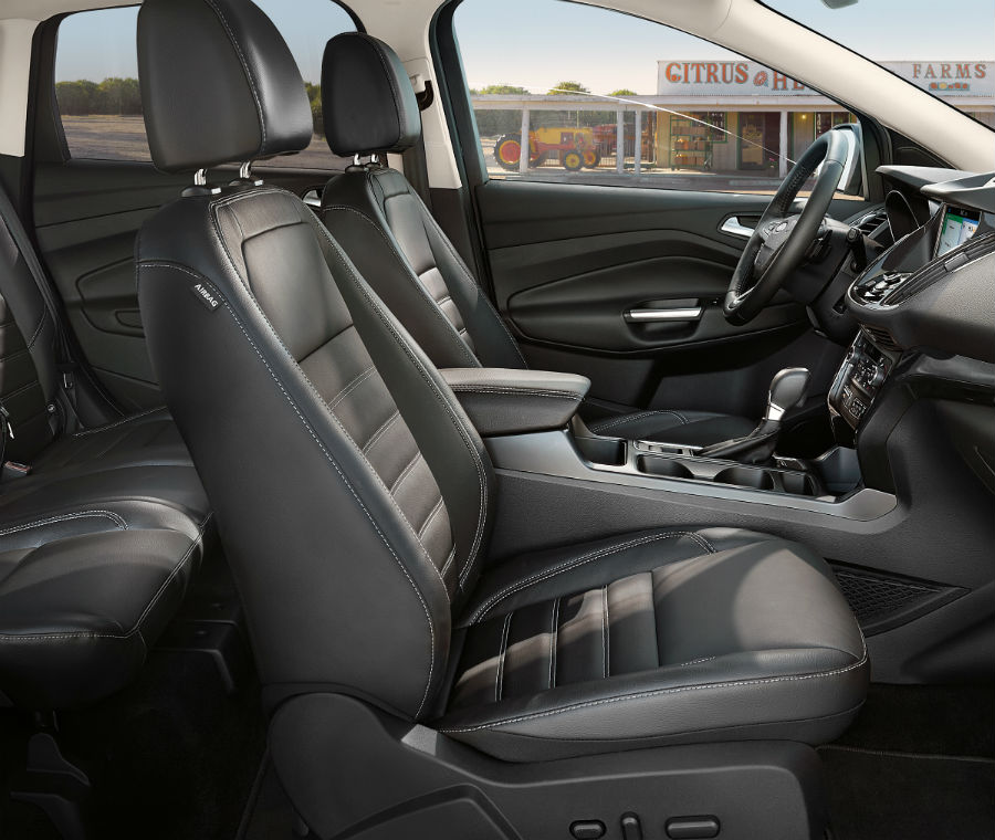 side view of the front interior of a 2019 Ford Escape