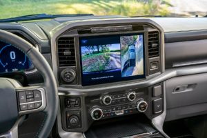 infotainment system in a 2021 Ford F-150