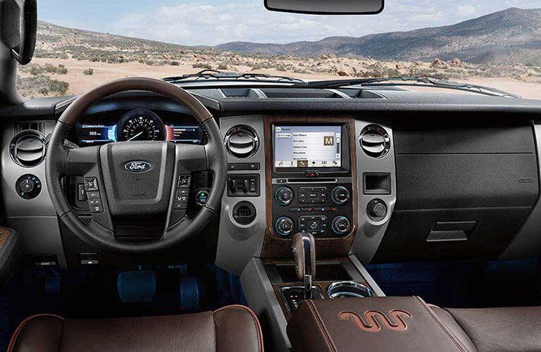 2017 Ford Expedition front interior driver dash and display audio