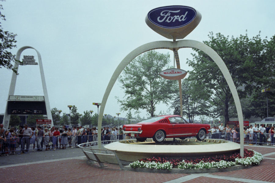 side-view-of-a-red-1964-Ford-Mustang_o