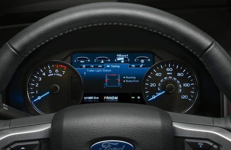 driver dash in a 2020 Ford F-150