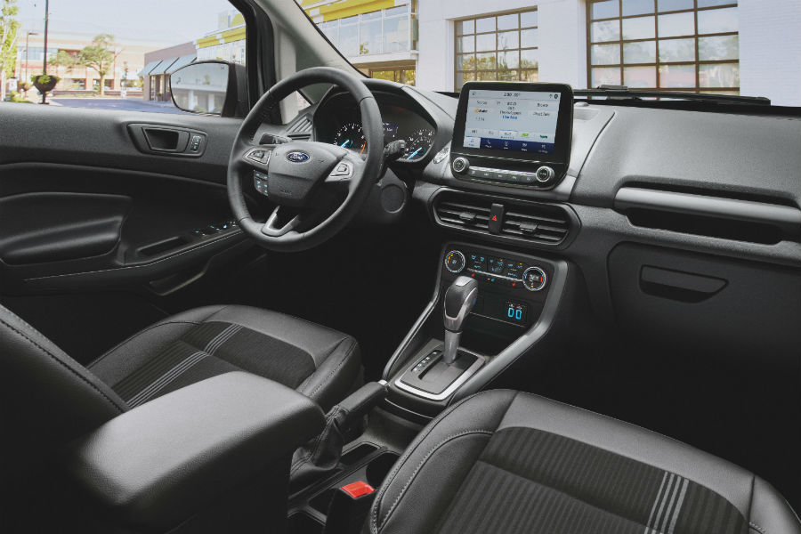 front interior of a 2021 Ford EcoSport