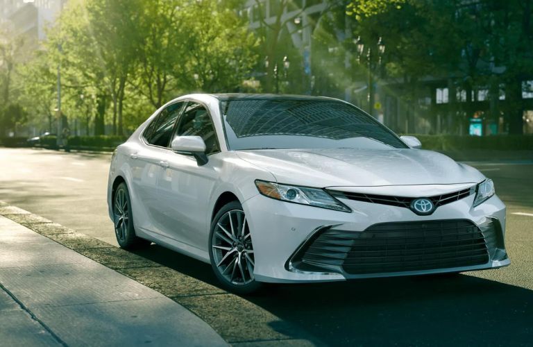 White 2020 Toyota Camry Front Exterior