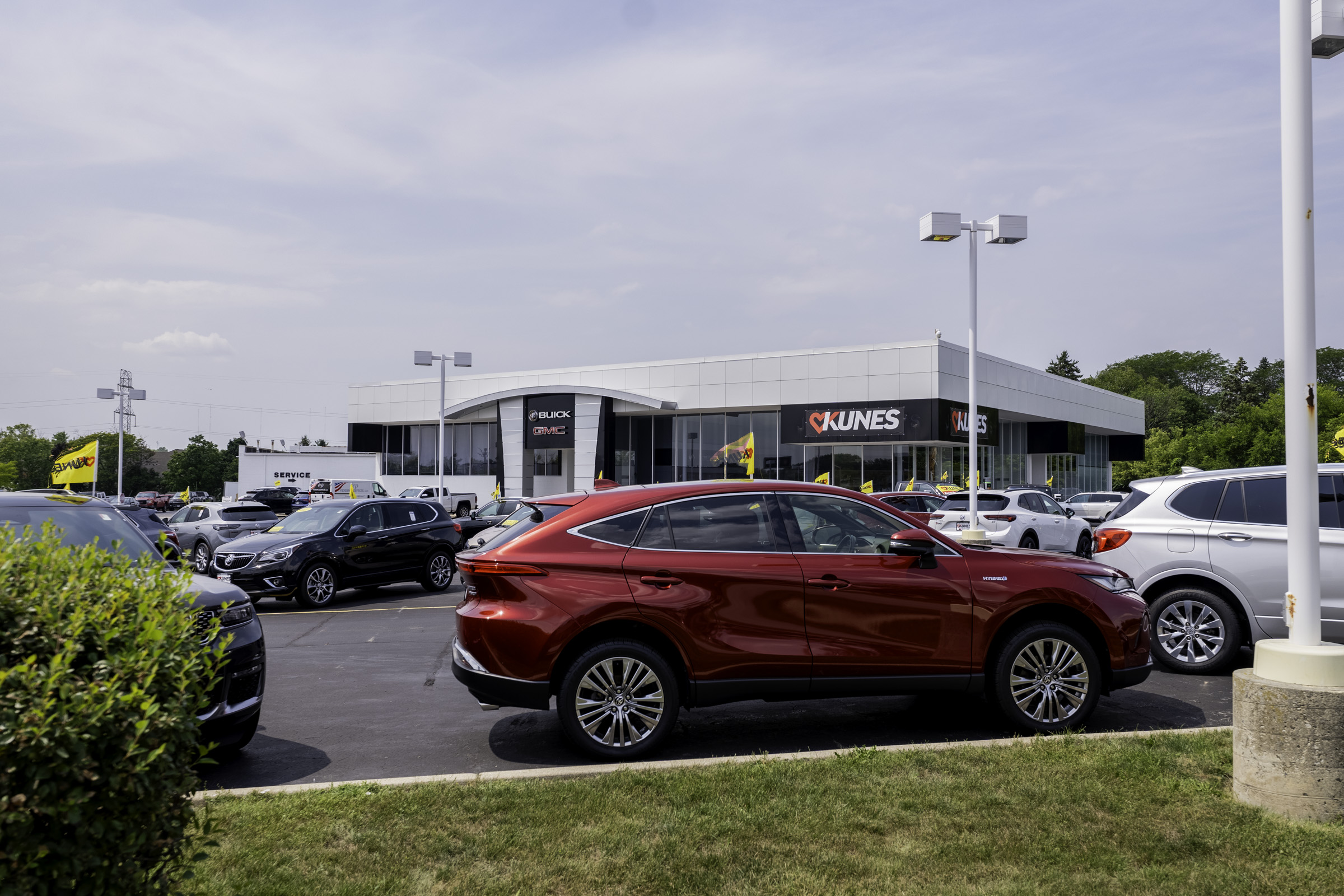 Kunes Buick GMC of Greenfield, Wisconsin, dealership lot