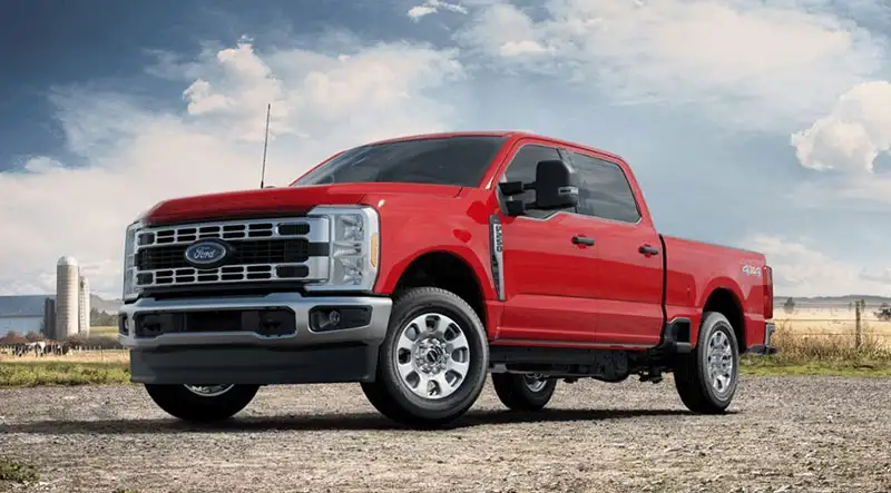 image of red ford f-250 xl