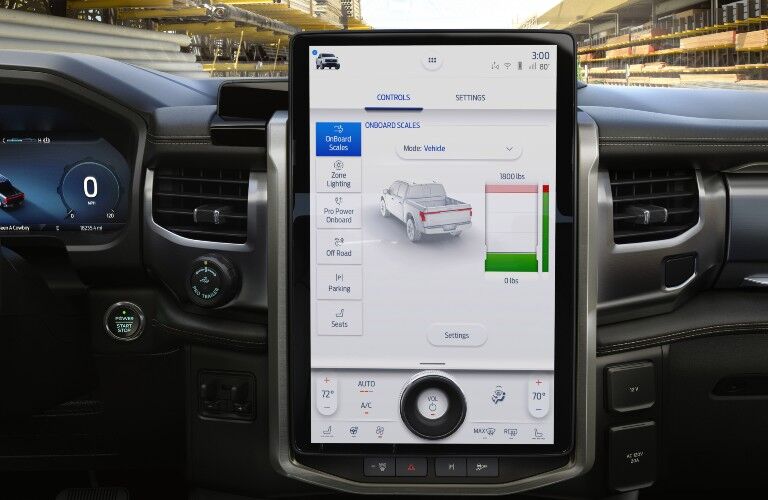 2022 Ford F-150 infotainment display