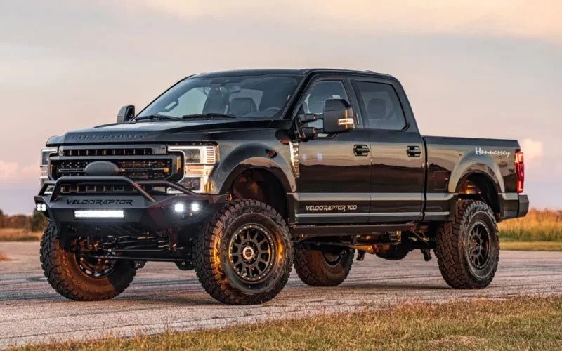 Image of black ford Hennessey Super Duty VelociRaptor 700