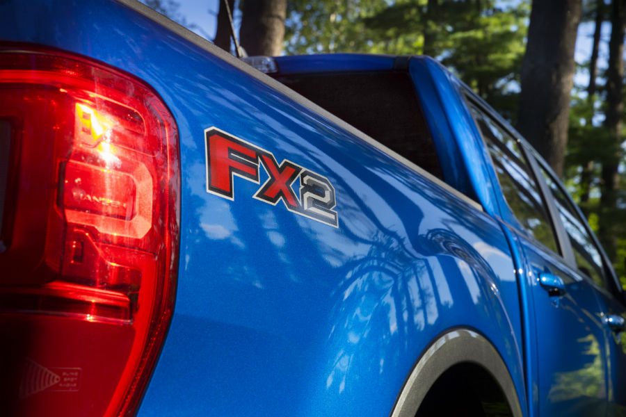 FX2 logo on a 2021 Ford Ranger