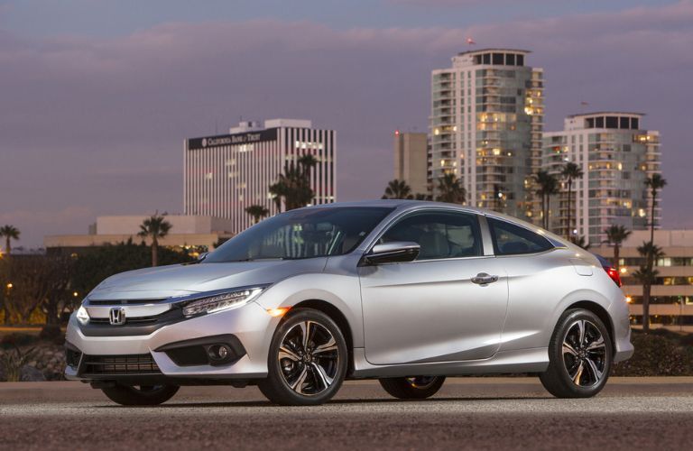 Silver 2016 Honda Civic Front Exterior