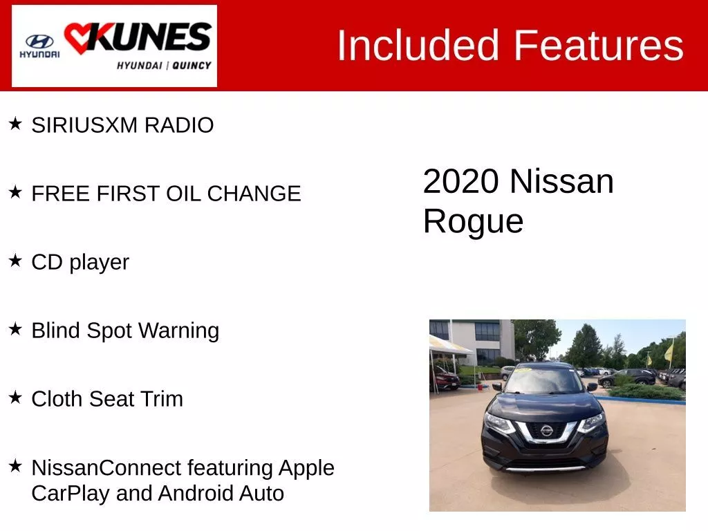 Used 2020 Nissan Rogue S with VIN 5N1AT2MT1LC729246 for sale in Quincy, IL