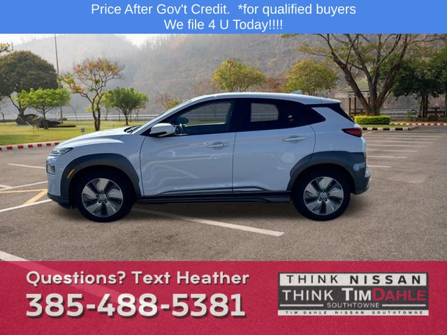 Used 2021 Hyundai Kona EV Limited with VIN KM8K33AG1MU120414 for sale in South Jordan, UT