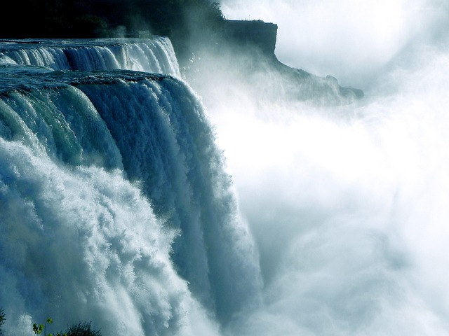 niagara falls, waterfall, water power