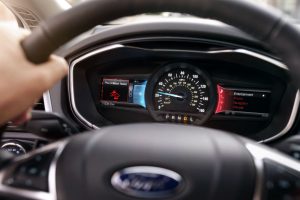 2017 Ford Fusion front interior driver dash pre-collision assist_o