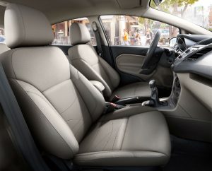 side view of the front passenger room in a 2019 Ford Fiesta