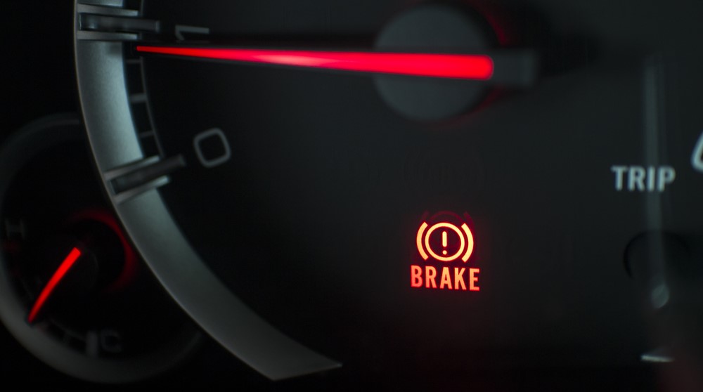 brake light illuminated on dashboard