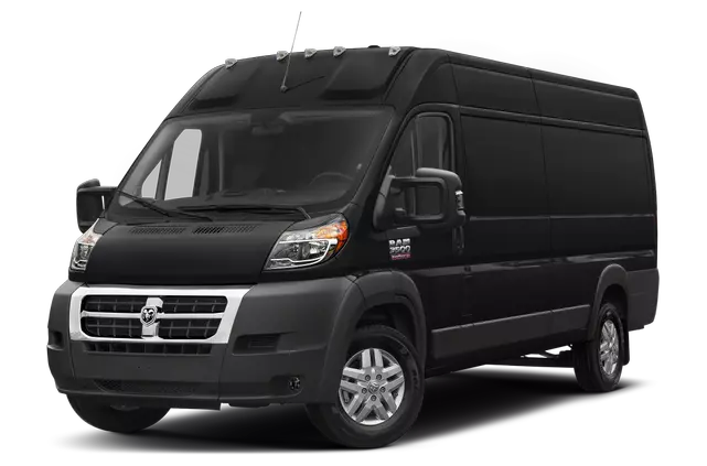 a black Ram Promaster in a front side view with a transparent background