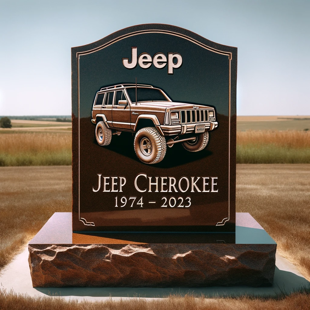 Jeep Cherokee On Gravestone