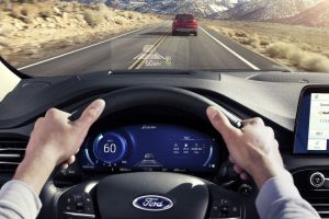 driver dash in a 2021 Ford Escape Hybrid