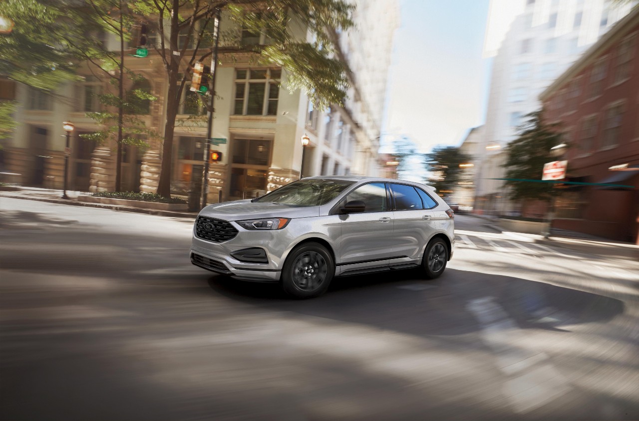 Ford Edge Driving through sunny streets