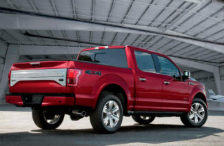 2017 Ford F-150 back red