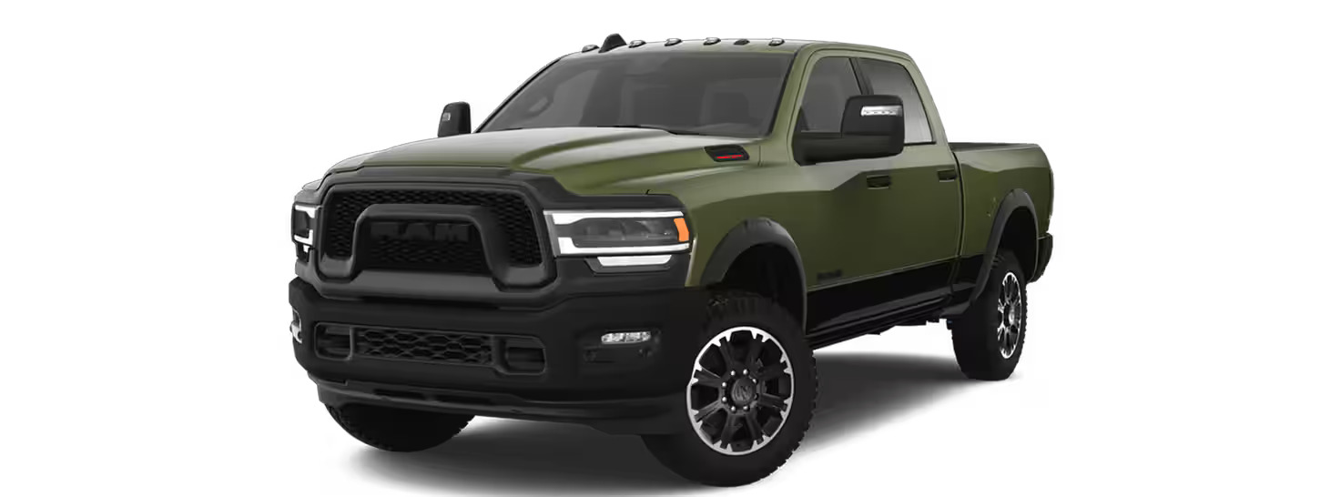 The 2024 Ram 2500 Rebel trim level.