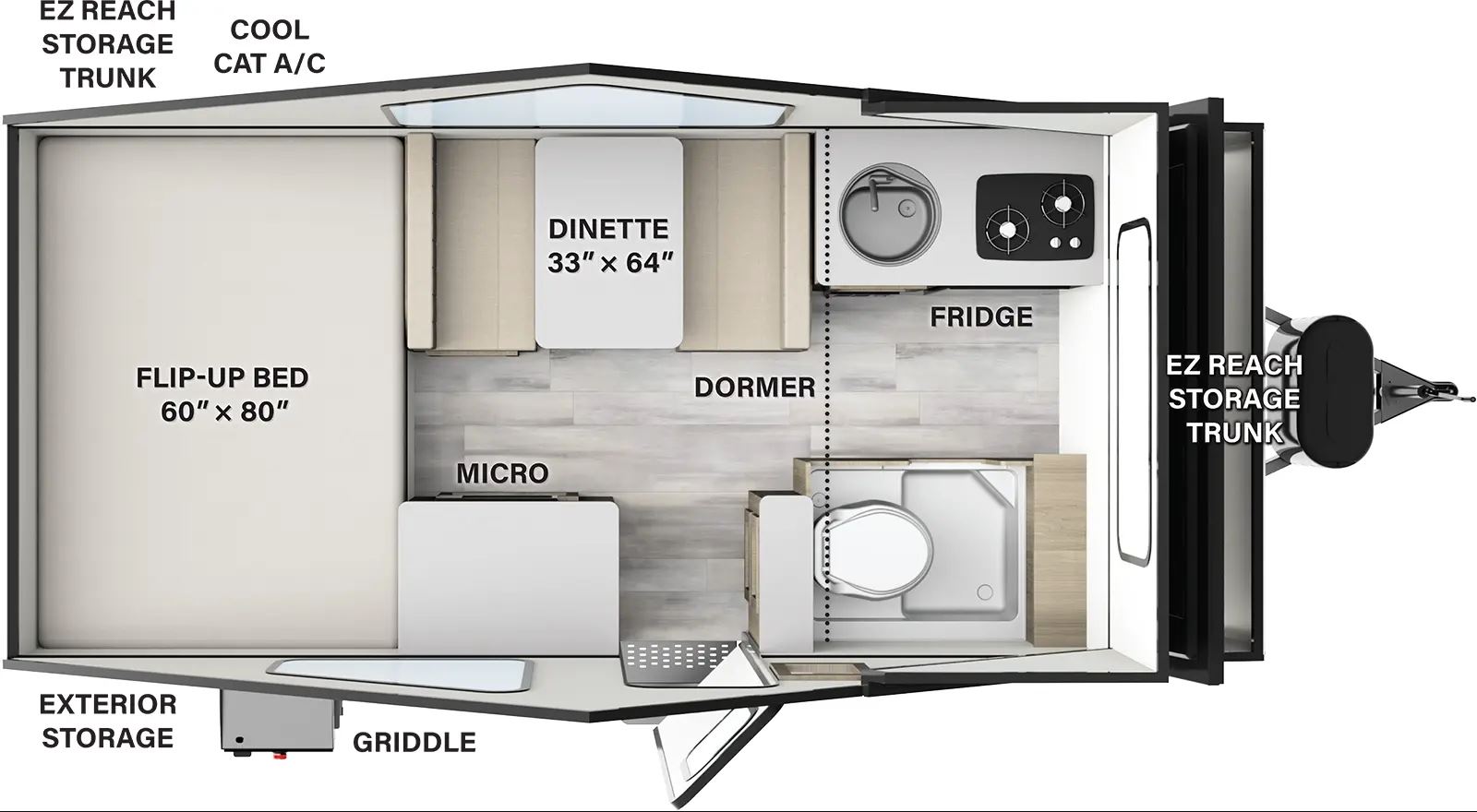 A214HW interior layout