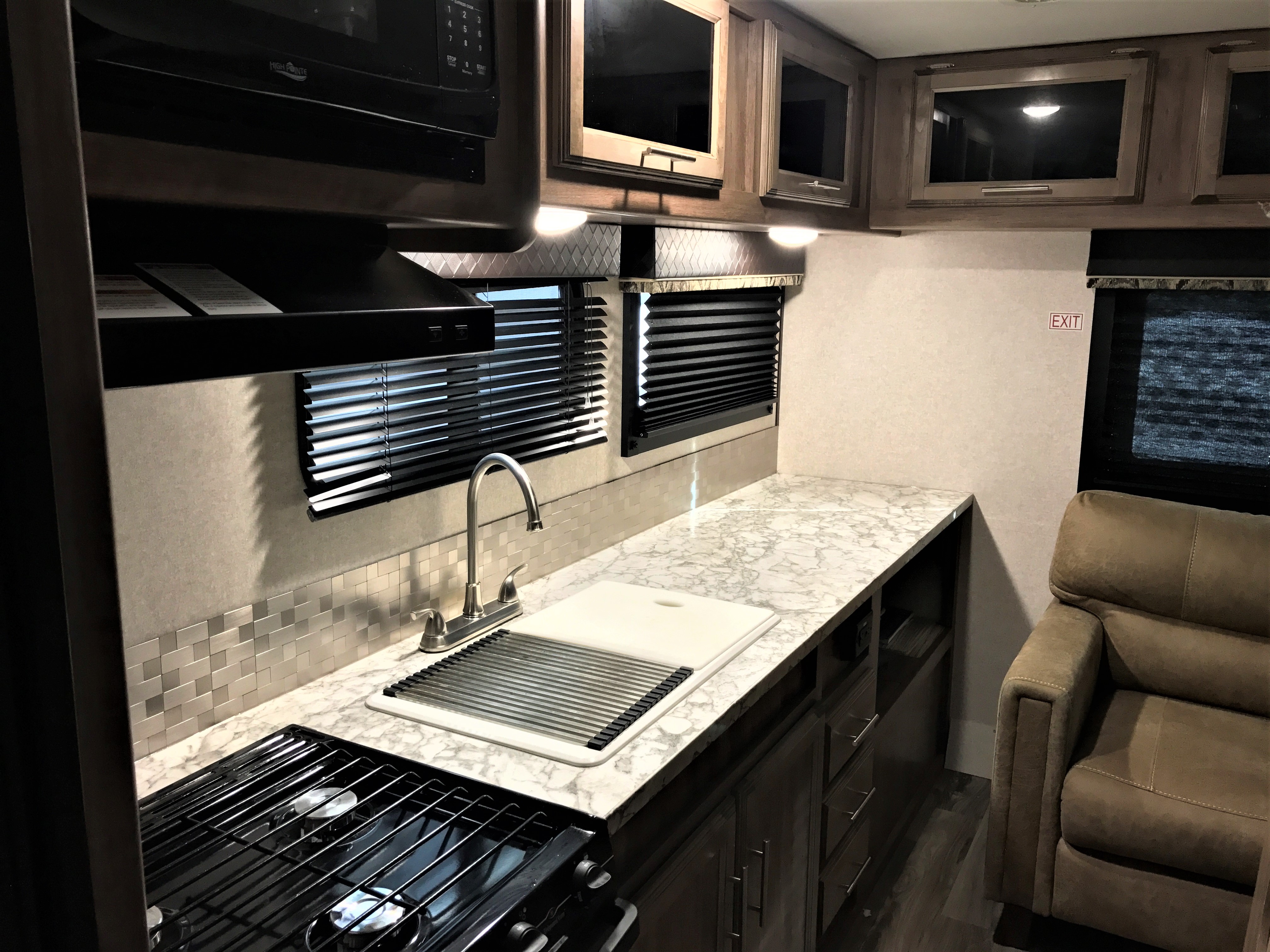 Kitchen Area with Sink & Stove