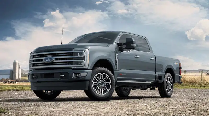 image of grey ford f-250 limited