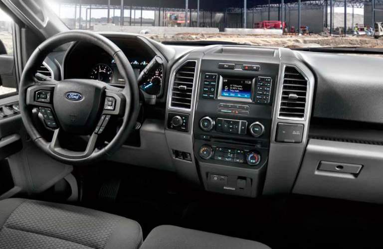 2018 Ford F-150 front interior driver dash and infotainment system