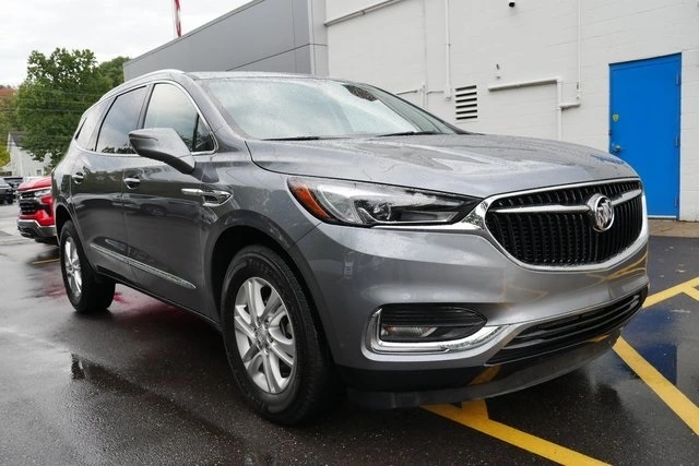 Used 2021 Buick Enclave Essence with VIN 5GAEVAKW0MJ218102 for sale in Garrettsville, OH