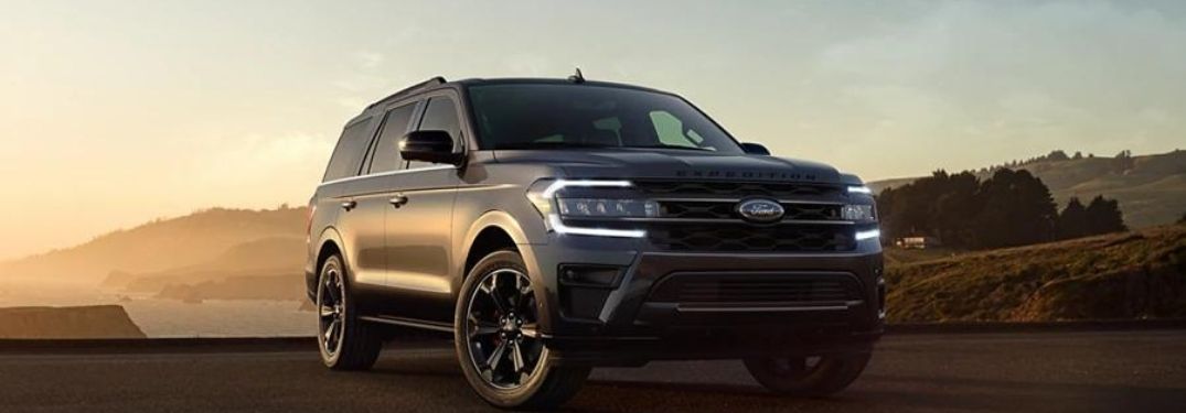 2022 Ford Expedition Gray parked in an open field