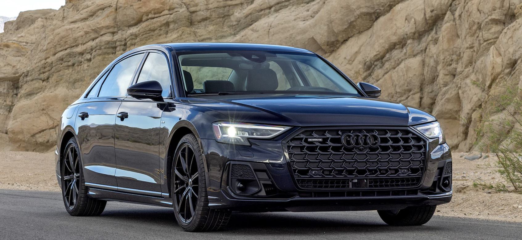 black 2023 Audi A8