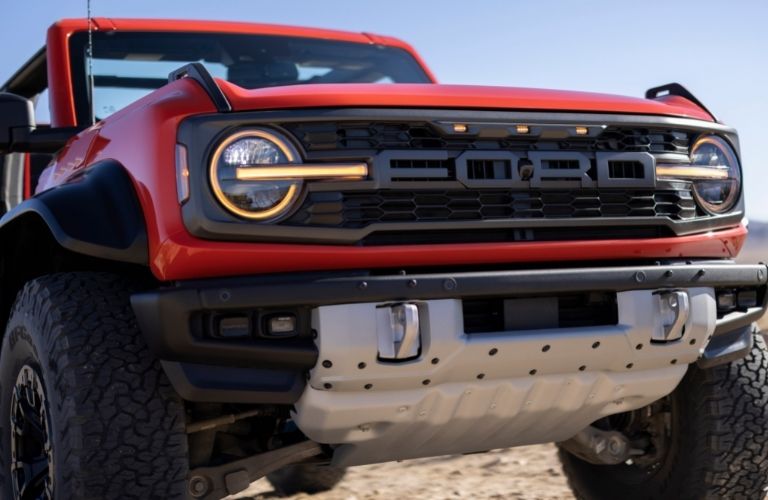 2022 Ford Bronco Raptor Grille and Skid Plates