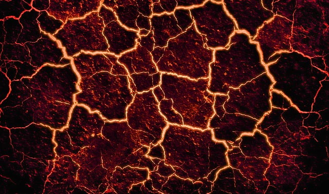 lava, cracked, background