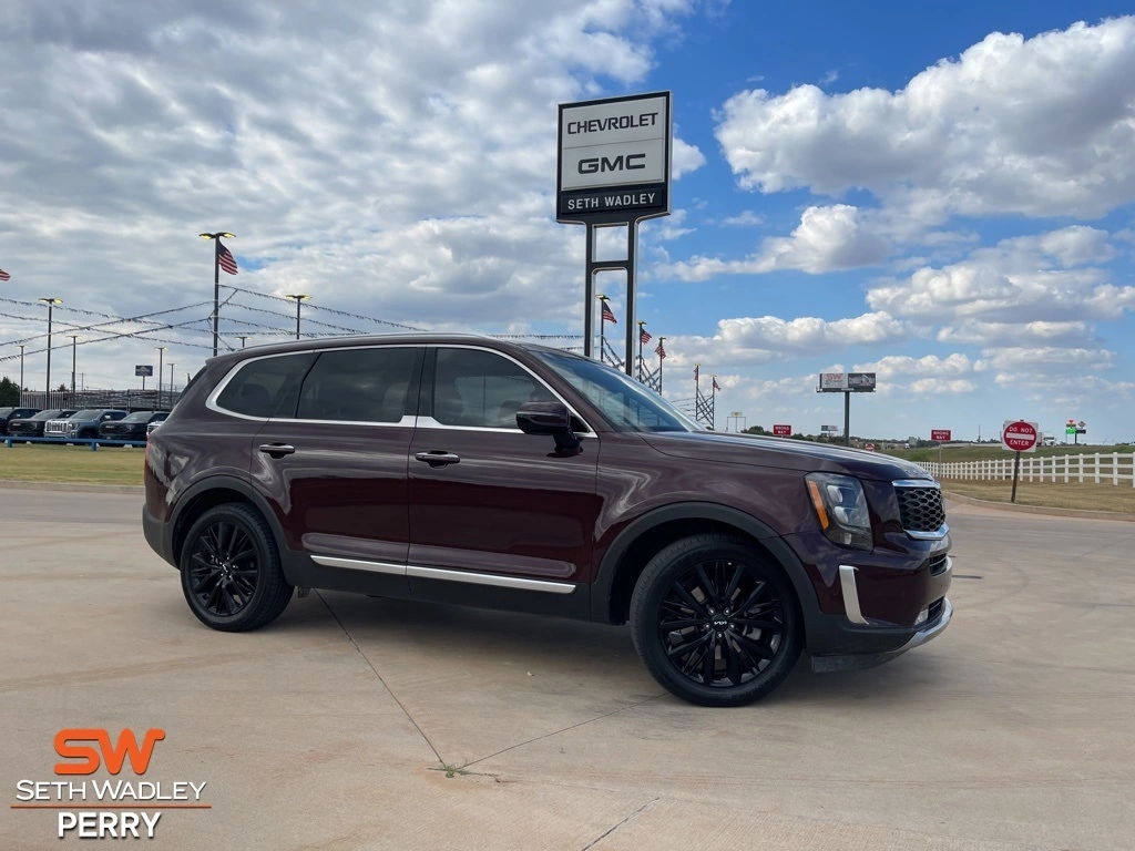 Used 2022 Kia Telluride SX with VIN 5XYP54HC8NG290429 for sale in Perry, OK