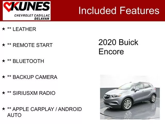 Used 2020 Buick Encore Preferred with VIN KL4CJASB8LB052509 for sale in Delavan, WI