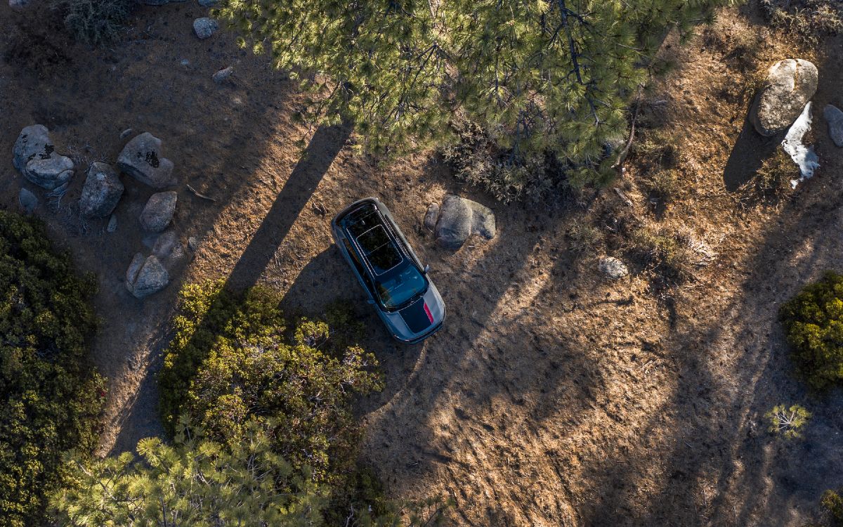 Jeep Compass Overlanding through Forest